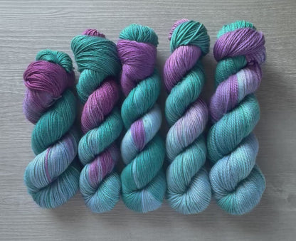 A Peacock Feather In My Cap Artisan Hand Dyed Merino Wool Yarn