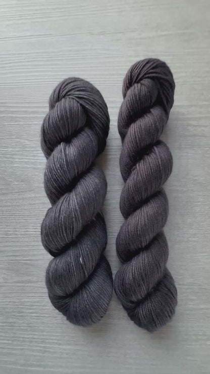 The Pot Calling The Kettle Black Artisan Hand Dyed Merino Wool Yarn