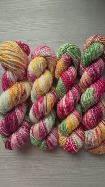 Vintage Christmas Artisan Hand Dyed Merino Wool Yarn