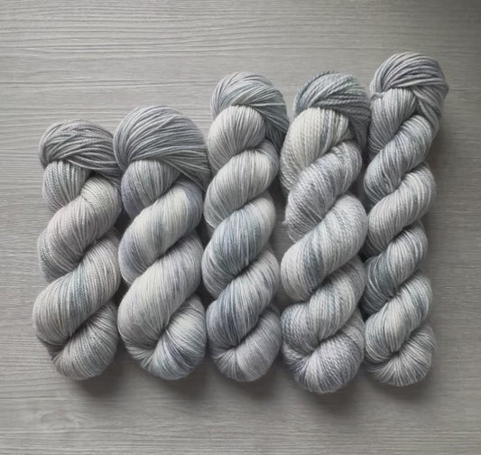 Overcast Days Artisan Hand Dyed Merino Wool Yarn