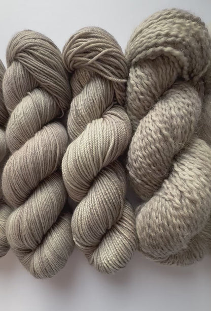 Kool Khaki Artisan Hand Dyed Merino Wool Yarn