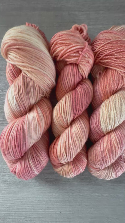 Whispering Petals Hand Dyed Merino Wool Yarn