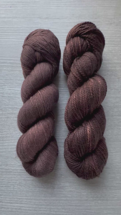 Castano Brown Artisan Tonal Hand Dyed Yarn