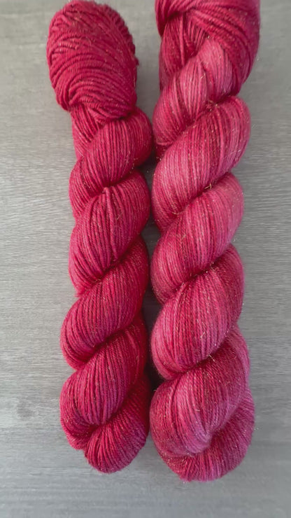 Poinsettia Artisan Hand Dyed Merino Wool Yarn