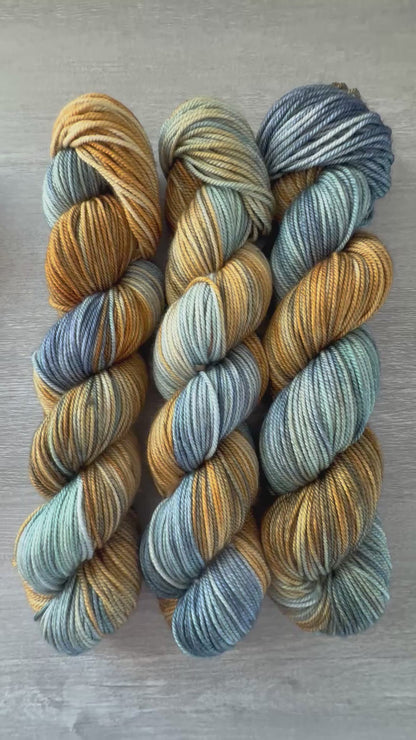 Faded Flannel Artisan Hand Dyed Merino Wool Yarn