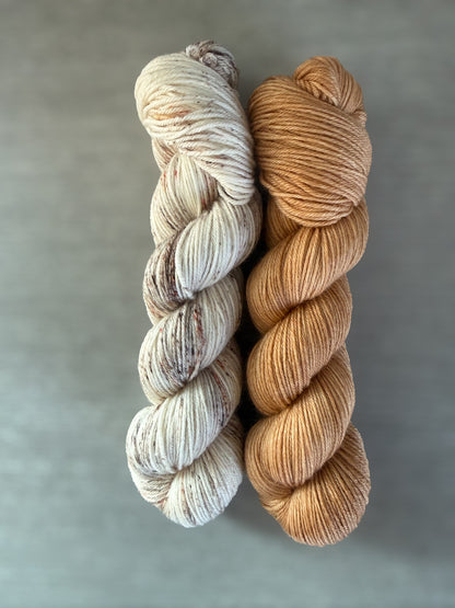 Pumpkin Spice Latte Hand Dyed Yarn Mini Skein Set - Limited Edition