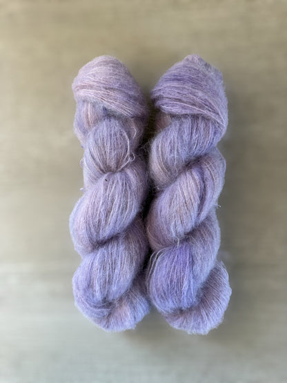Purple Haze Suri/Silk Artisan Hand Dyed Yarn