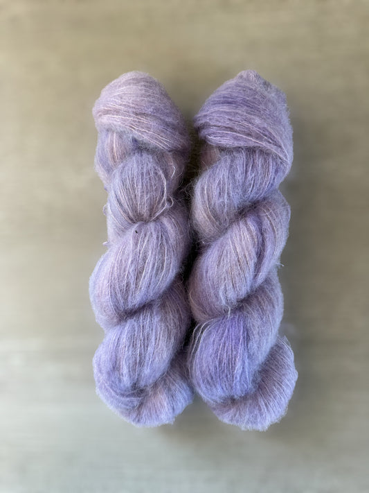 Purple Haze Suri/Silk Artisan Hand Dyed Yarn
