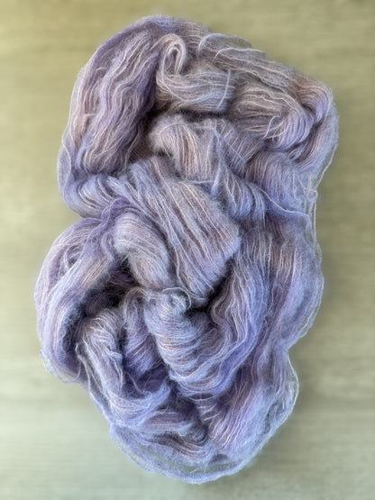 Purple Haze Suri/Silk Artisan Hand Dyed Yarn