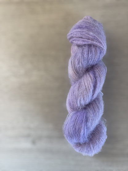 Purple Haze Suri/Silk Artisan Hand Dyed Yarn