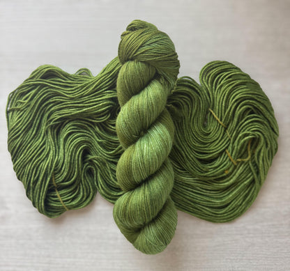 Rainforest Fern Artisan Hand Dyed Merino Wool Yarn