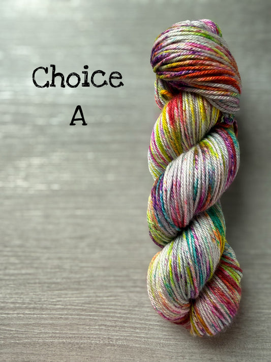 Graffiti Hand Dyed Merino Yarn - Ready To Ship