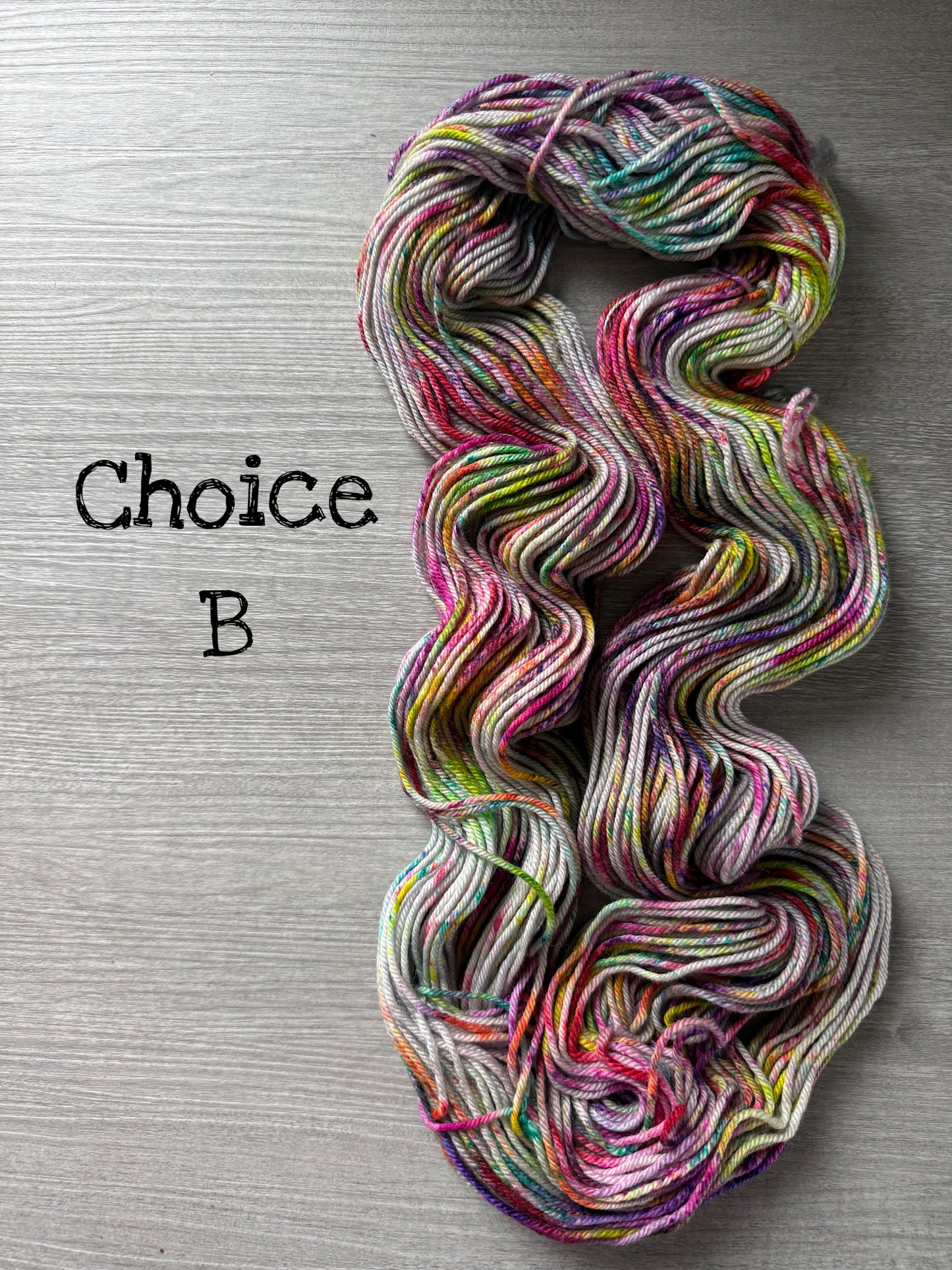 Graffiti Hand Dyed Merino Yarn - Ready To Ship