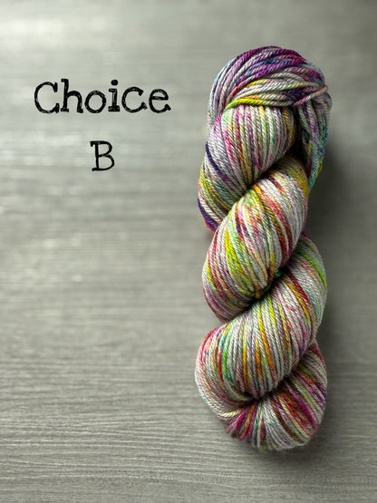 Graffiti Hand Dyed Merino Yarn - Ready To Ship