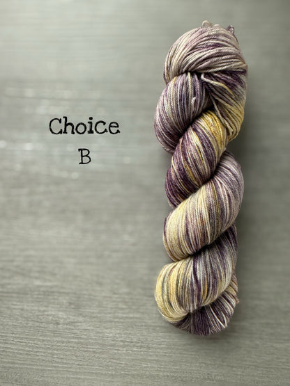 Fancy Pansy Hand Dyed Merino Yarn - Ready To Ship