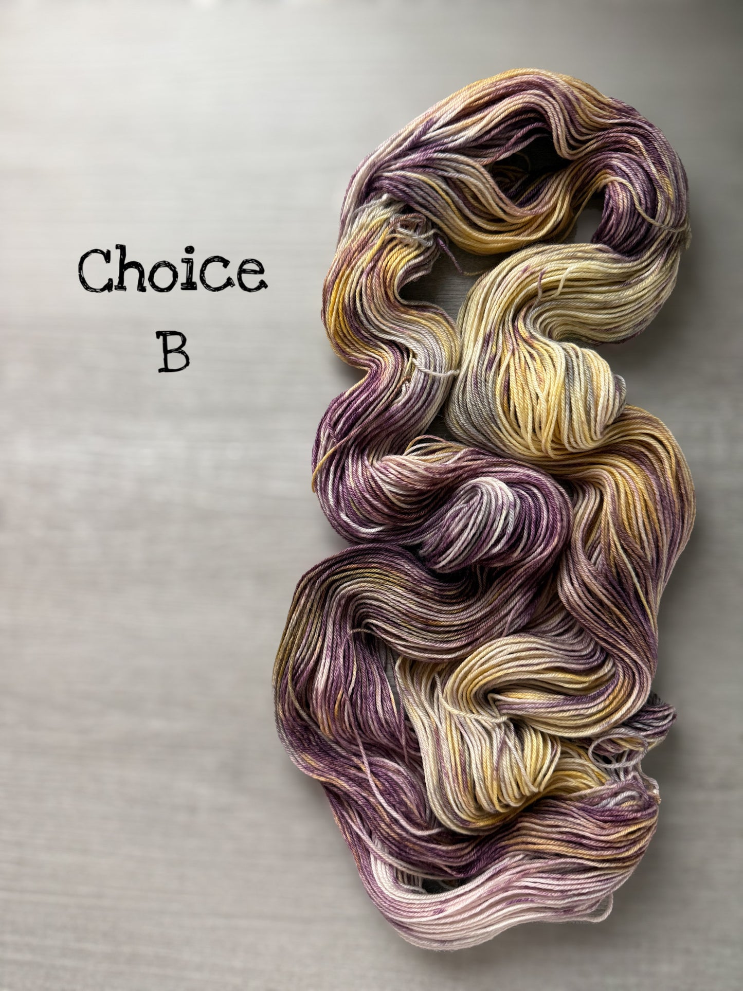 Fancy Pansy Hand Dyed Merino Yarn - Ready To Ship
