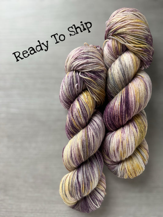 Fancy Pansy Hand Dyed Merino Yarn - Ready To Ship