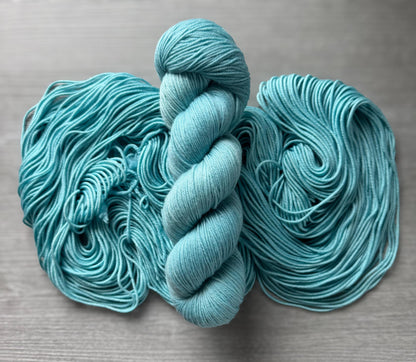 Robyn's Egg Blue Artisan Hand Dyed Merino Wool Yarn