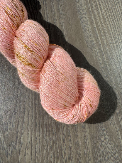 Yak and Silk Artisan Hand Dyed Light Fingering Weight Yarn