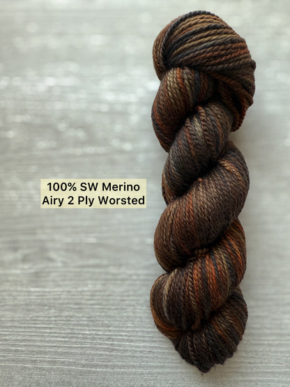 Rusty Nail Artisan Hand Dyed Merino Wool Yarn