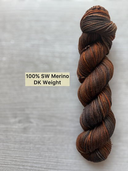 Rusty Nail Artisan Hand Dyed Merino Wool Yarn