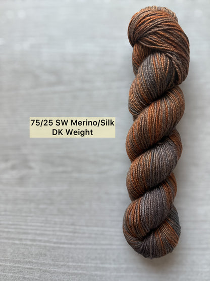 Rusty Nail Artisan Hand Dyed Merino Wool Yarn