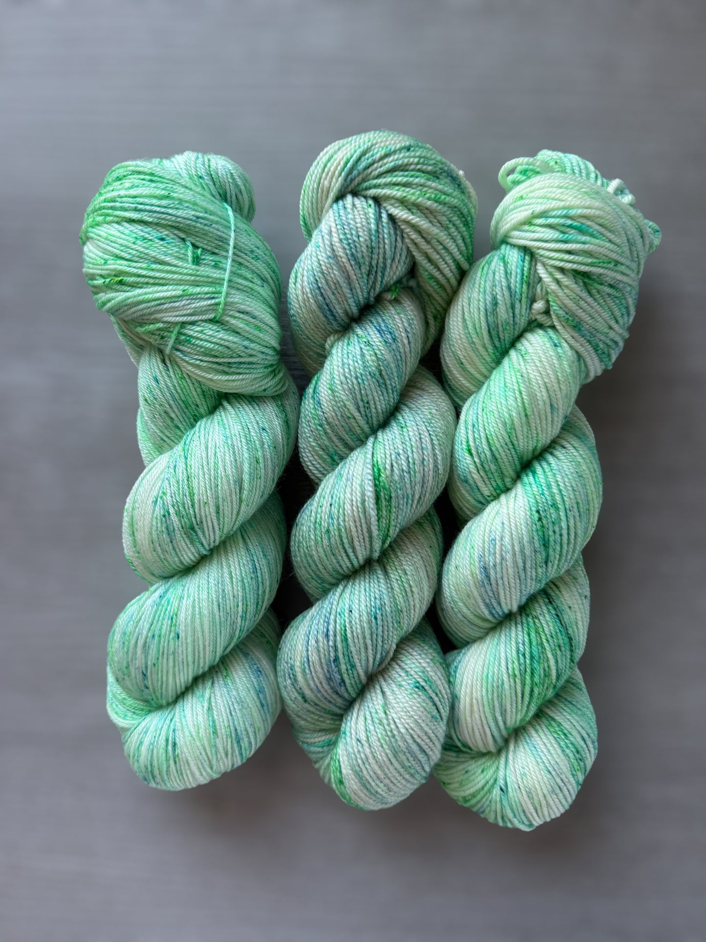 Sea Glass Speckled Hand Dyed Merino Wool Yarn