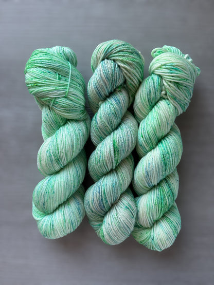 Sea Glass Speckled Hand Dyed Merino Wool Yarn