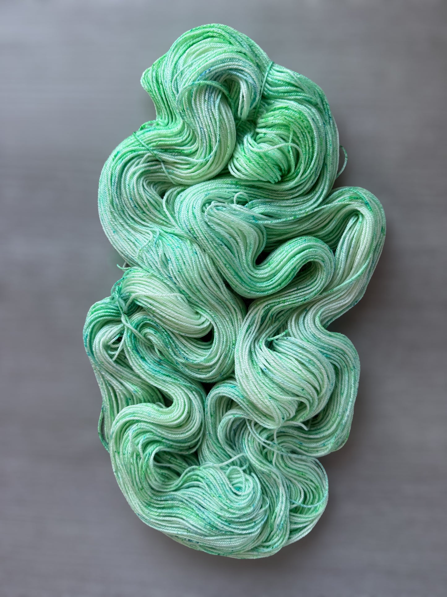 Sea Glass Speckled Hand Dyed Merino Wool Yarn