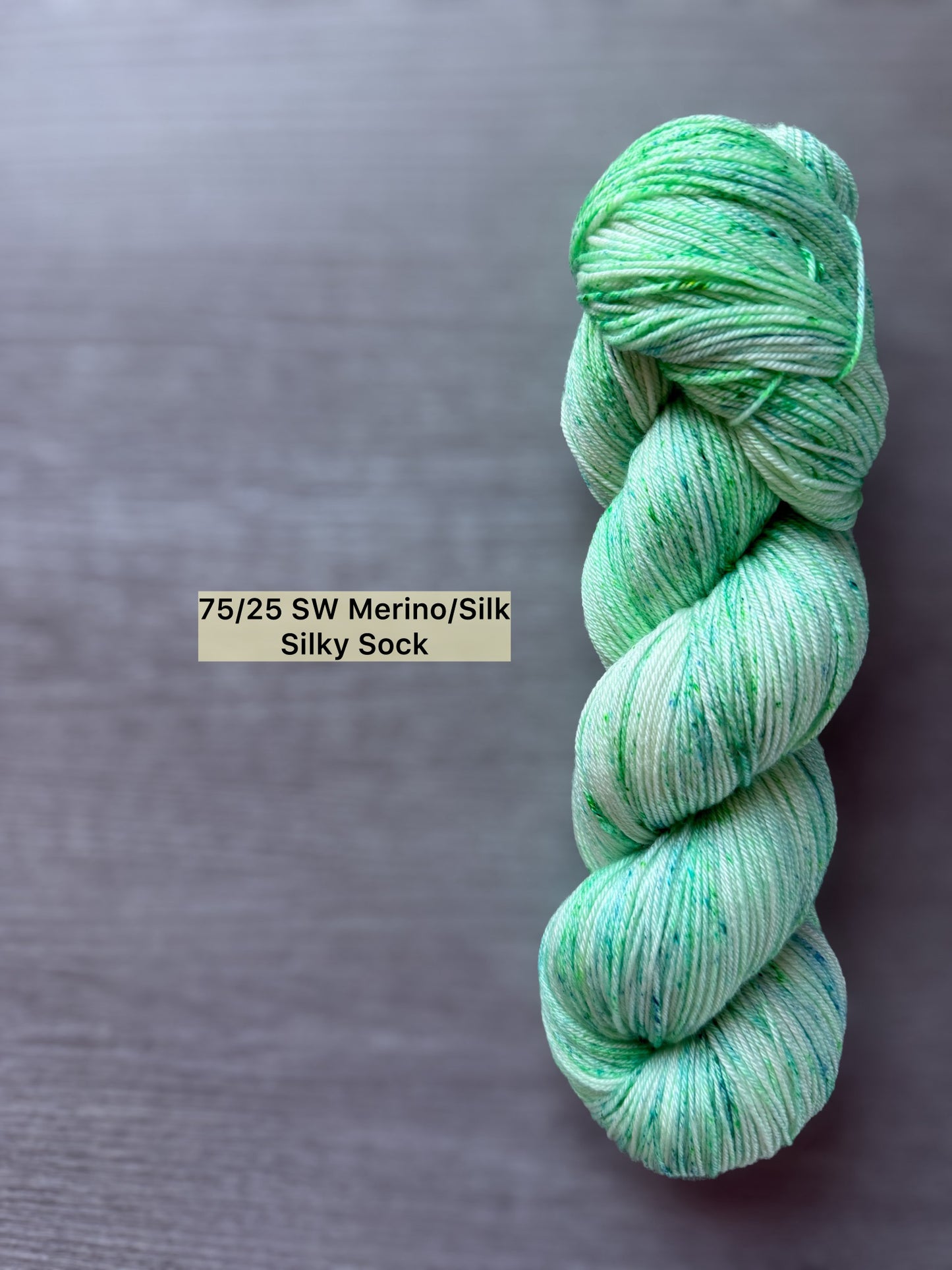 Sea Glass Speckled Hand Dyed Merino Wool Yarn