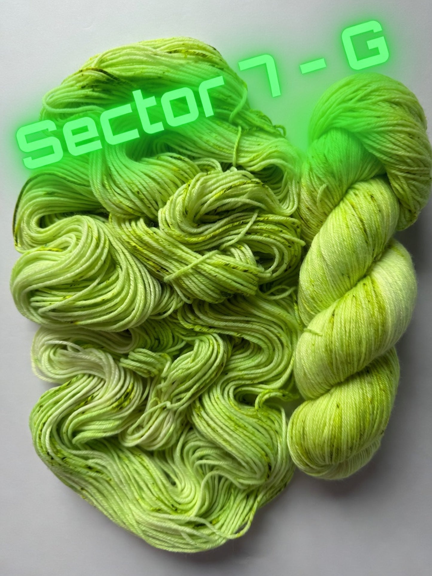 Sector 7-G Neon Hand Dyed Merino Wool Yarn
