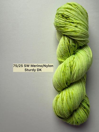 Sector 7-G Neon Hand Dyed Merino Wool Yarn