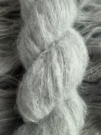 Silver Lining Suri/Silk Artisan Hand Dyed Yarn