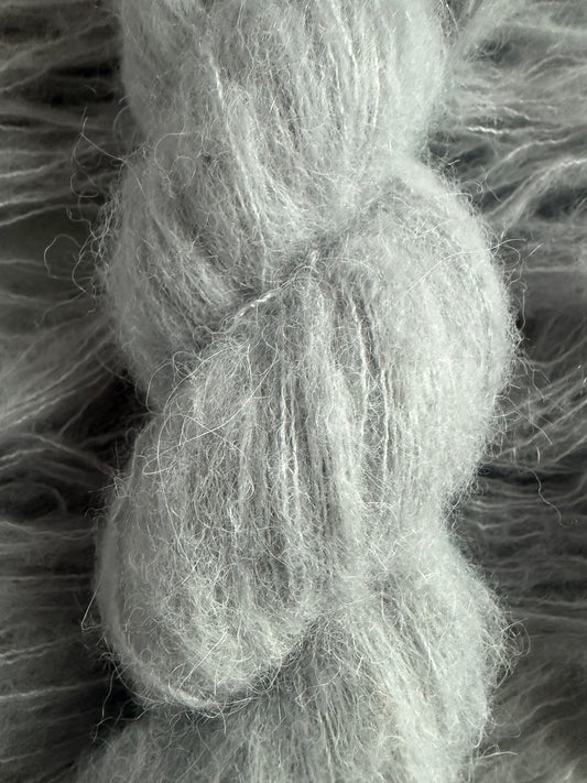 Silver Lining Suri/Silk Artisan Hand Dyed Yarn