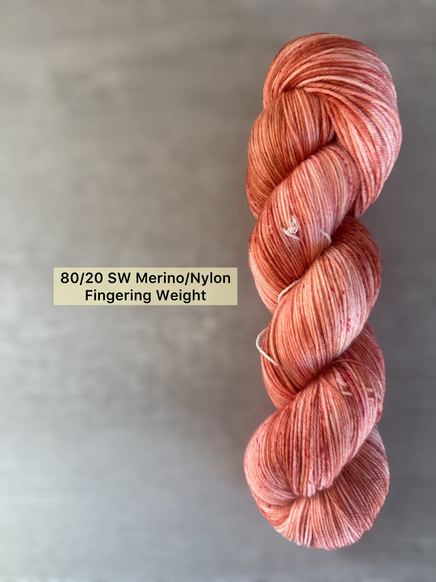 Sun Bleached Brick Artisan Hand Dyed Merino Wool Yarn