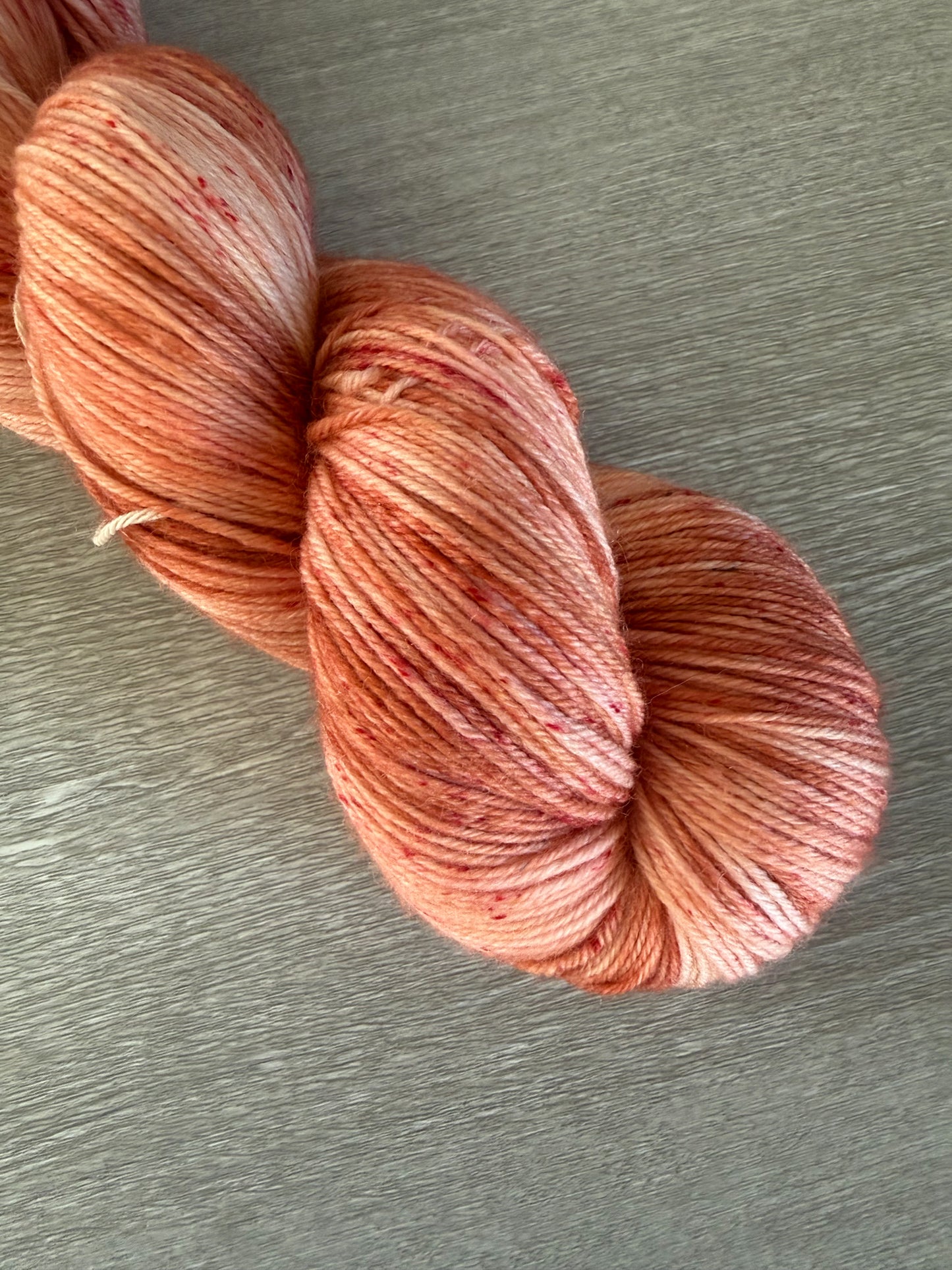 Sun Bleached Brick Artisan Hand Dyed Merino Wool Yarn