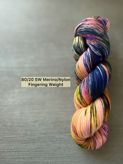 Supernova Artisan Hand Dyed Merino Wool Yarn