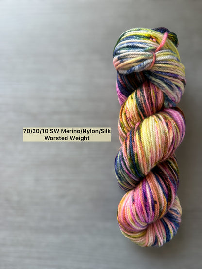 Supernova Artisan Hand Dyed Merino Wool Yarn