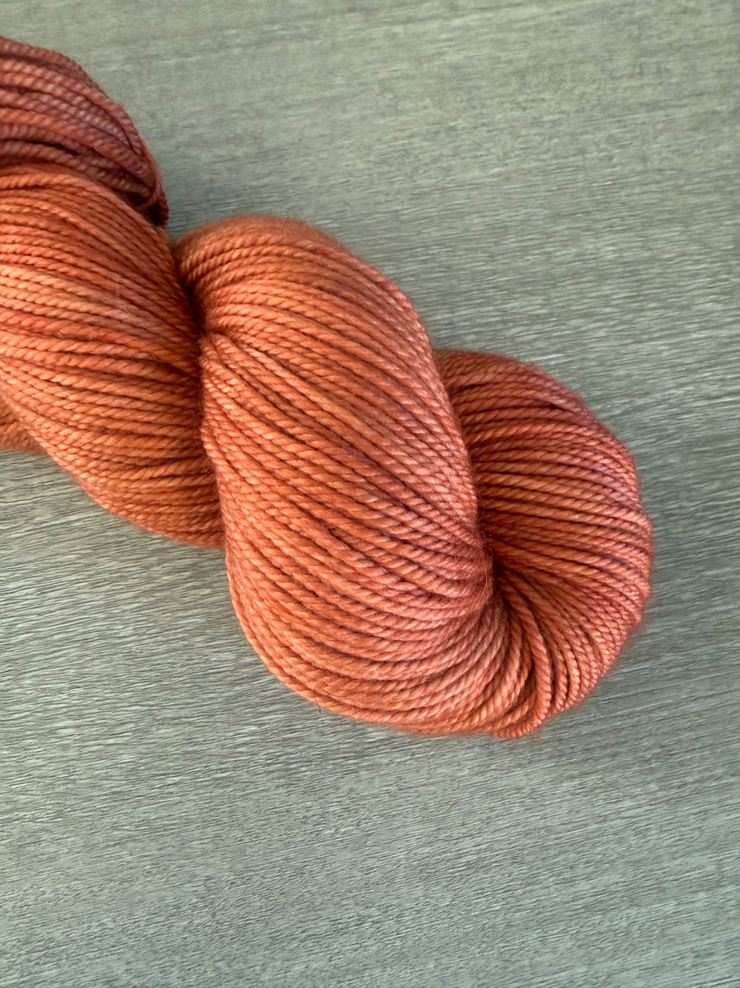 Terracotta Artisan Hand Dyed Merino Wool Yarn