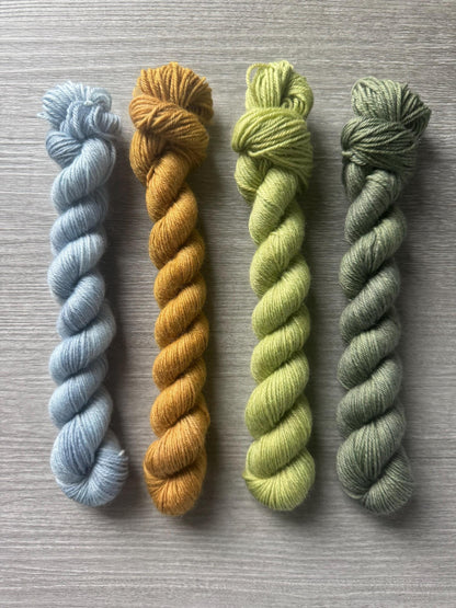 The Shire Mini Skein Hand Dyed Yarn Set LOTR Inspired