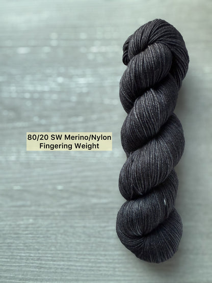 The Pot Calling The Kettle Black Artisan Hand Dyed Merino Wool Yarn