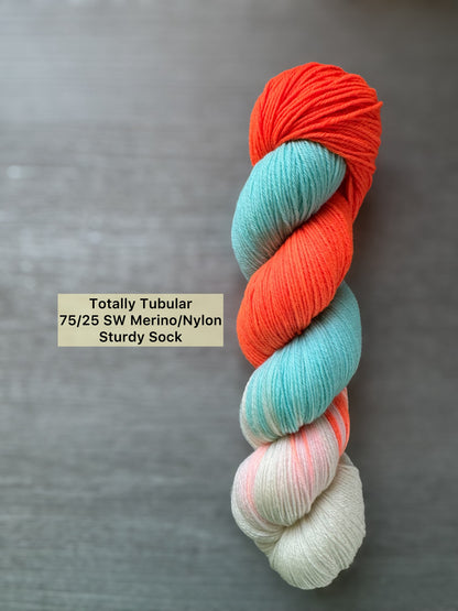 Neon Black Light Reactive Hand Dyed Yarn