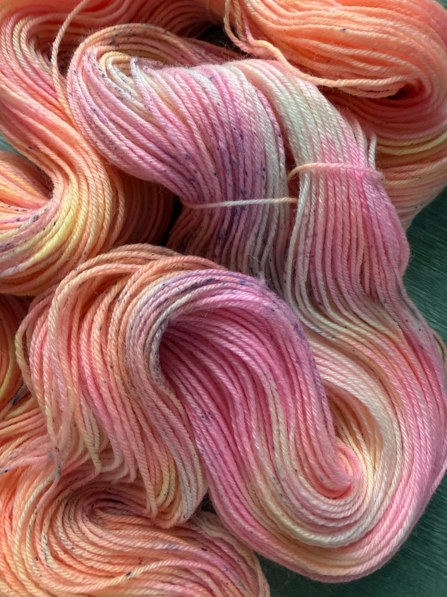 Tropical Sunset Artisan Dyed Merino Wool Yarn
