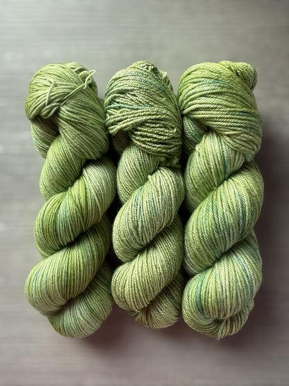Verde Marbled Artisan Hand Dyed Merino Wool Yarn