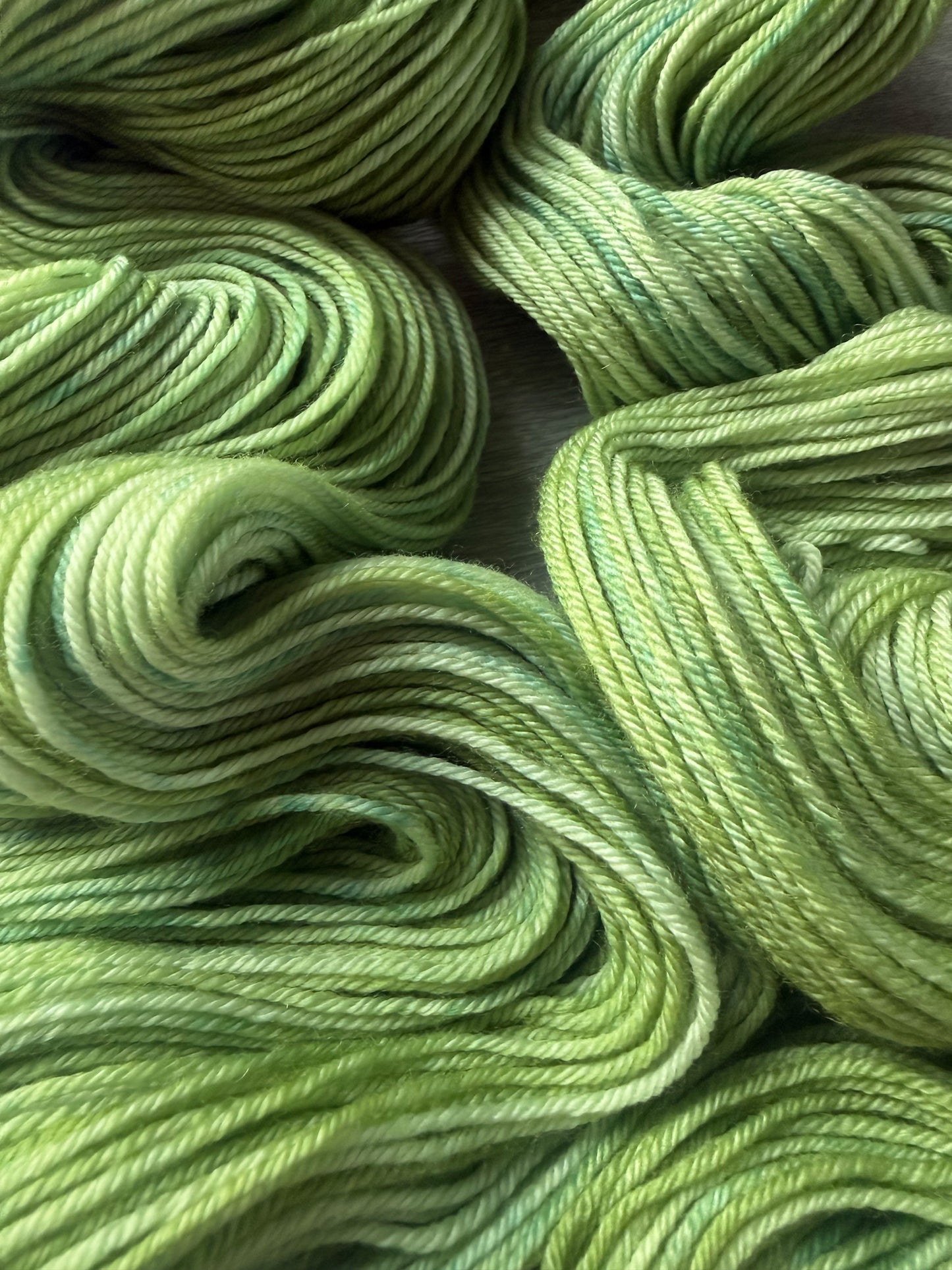Verde Marbled Artisan Hand Dyed Merino Wool Yarn
