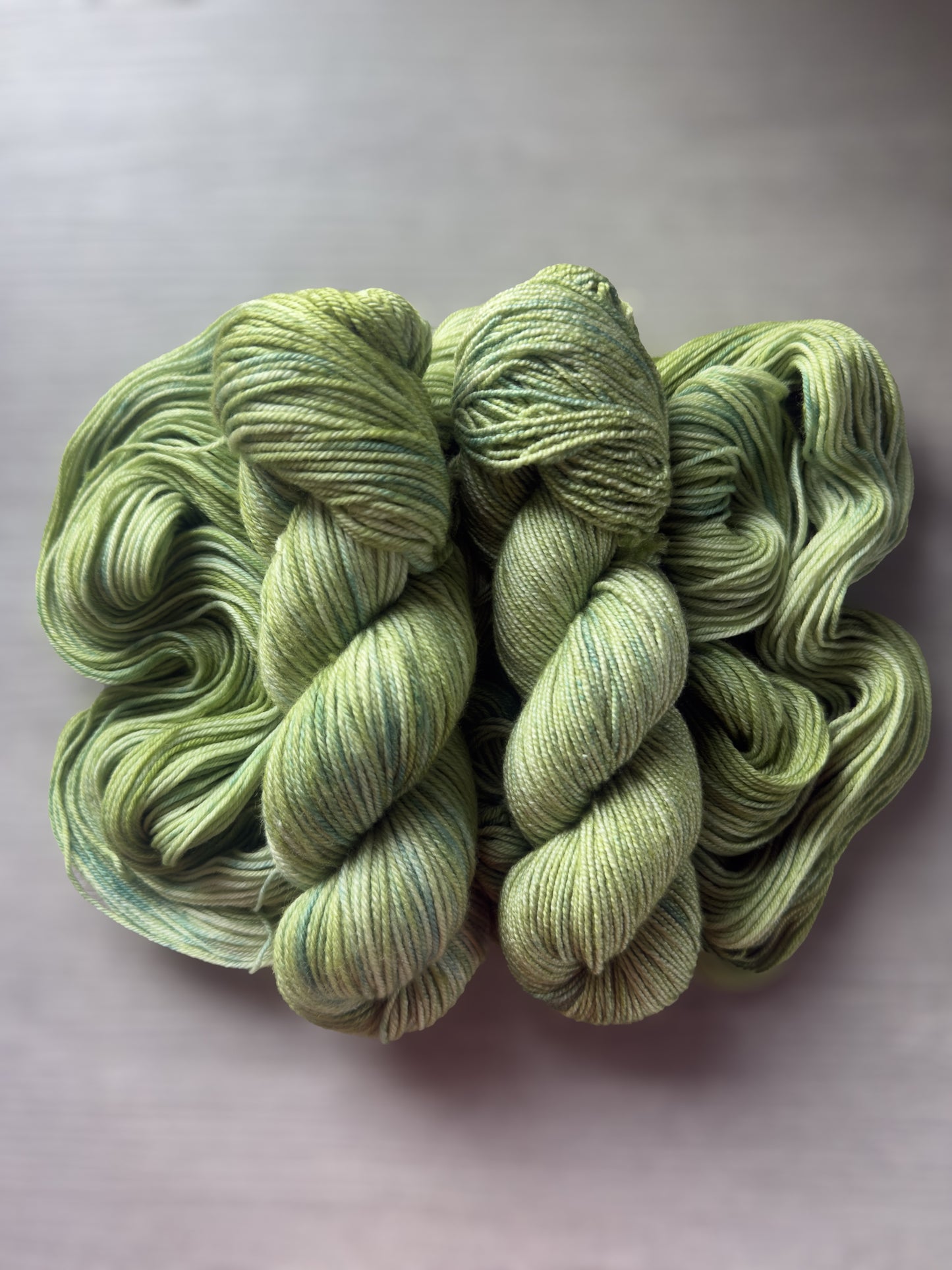 Verde Marbled Artisan Hand Dyed Merino Wool Yarn