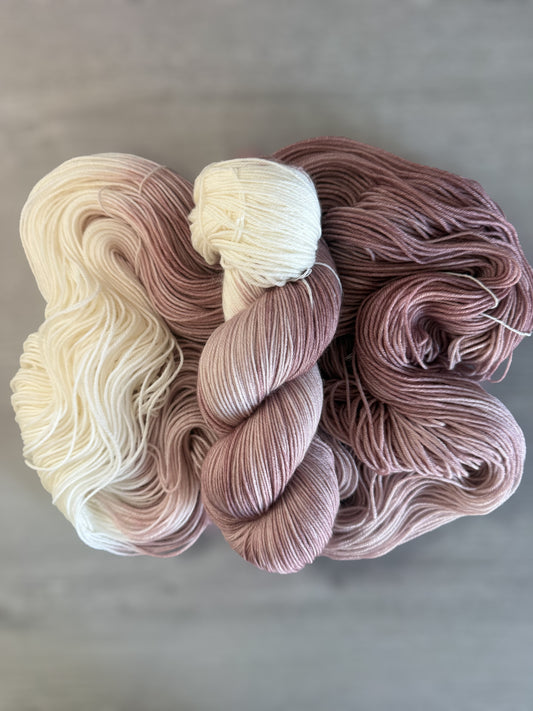 Victorian Rose Hand Dyed Assigned Pooling Yarn