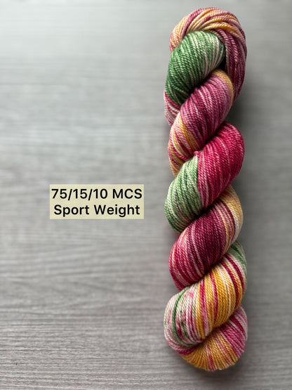 Vintage Christmas Artisan Hand Dyed Merino Wool Yarn