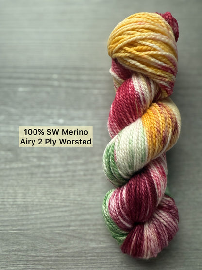 Vintage Christmas Artisan Hand Dyed Merino Wool Yarn