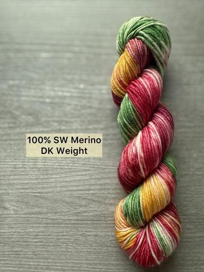 Vintage Christmas Artisan Hand Dyed Merino Wool Yarn